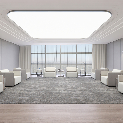  现代接待室 贵宾室 会客室su模型 