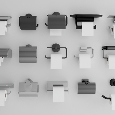 厕纸架 卫浴五金 纸巾架 纸巾盒su模型