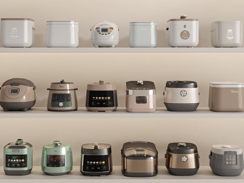  现代电饭煲su模型 