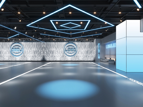  舞蹈教室 街舞练习室 舞蹈培训3d模型 