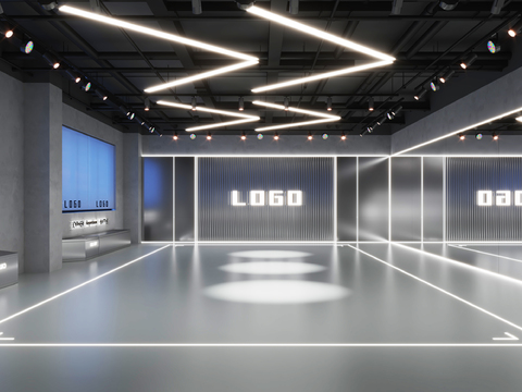  舞蹈教室 街舞教室 培训3d模型 