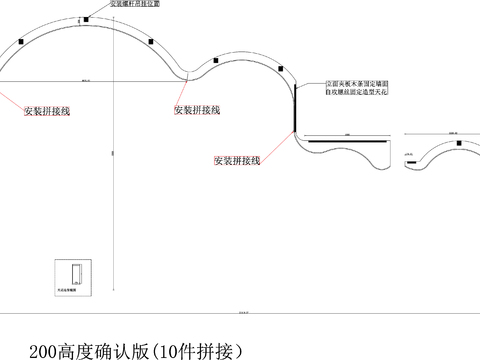  婚宴顶面铝板安装图cad大样图 