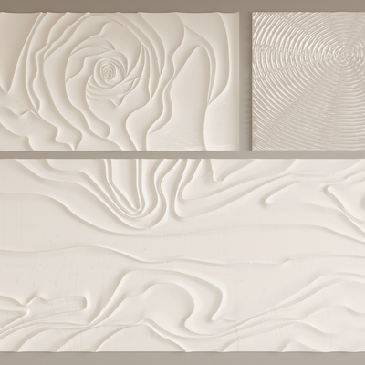 现代背景墙 造型墙su模型