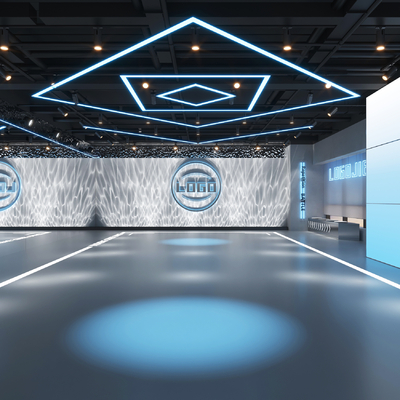  现代舞蹈教室 培训机构su模型 