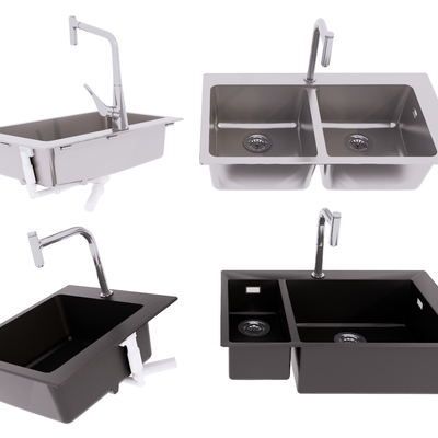 水槽 洗菜池 洗碗池u模型