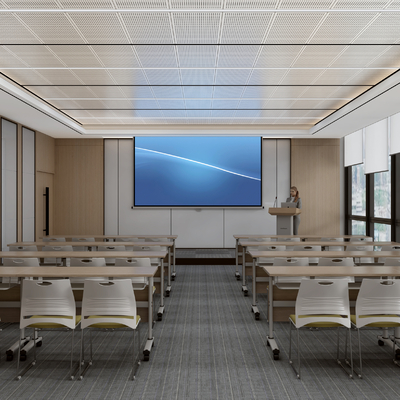  培训室报告厅 会议室su模型 