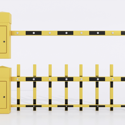 现代道闸杆 门禁出入口 小区起落杆su模型