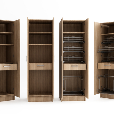 洗衣机柜 护理柜 晾衣柜 衣柜五金 阳台柜su模型