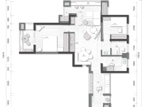  iGo 83㎡刚需房优化前后对比平面优化案例源文件cad施工图 