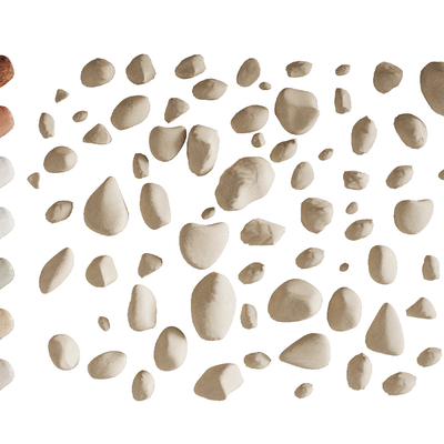 石块 碎石 鹅卵石 景观石su模型