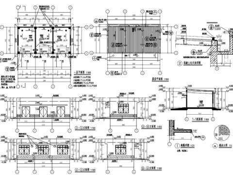  危险品仓库全套cad施工图 