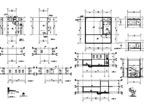  废品站全套cad施工图 