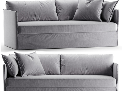  Meridiani 双人沙发3d模型 