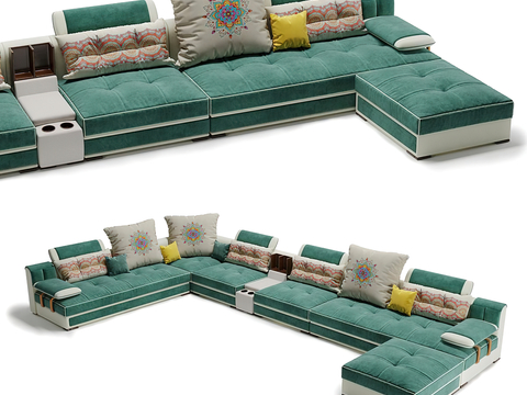  B&B ITALIA 多人沙发 转角沙发3d模型 