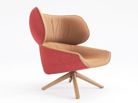  意大利B&B ITALIA现代休闲沙发椅3D模型 