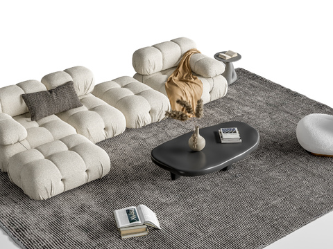  B&B ltalia 组合沙发3d模型 