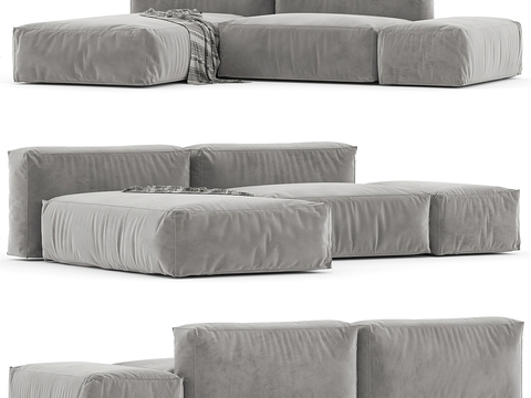  B&B 模块沙发 软体沙发3d模型 