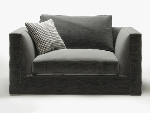  B&B 单人沙发 休闲沙发3d模型 