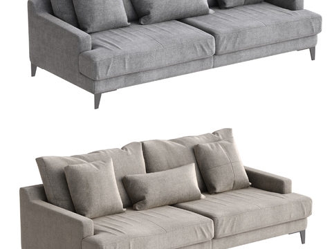  B&B 双人沙发3d模型 