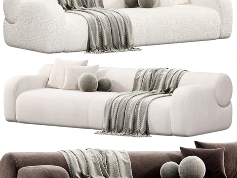  Meridiani 多人沙发3d模型 