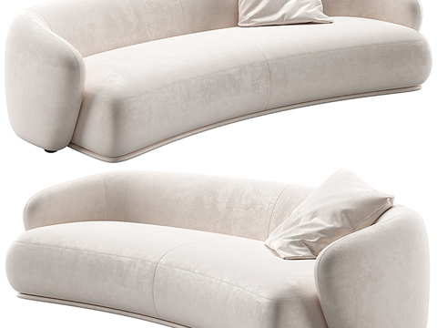  Meridiani 现代弧形沙发3d模型 