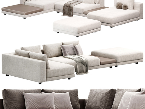  Meridiani 组合沙发3d模型 