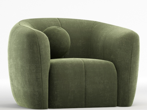  B&B Italia 单人沙发 休闲沙发3d模型 