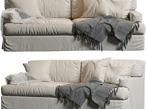  Meridiani 双人沙发3d模型 