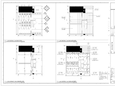  公共洗手間cad施工圖 