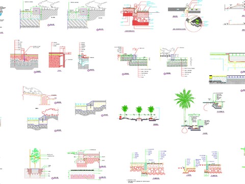  路沿侧石剖面图 