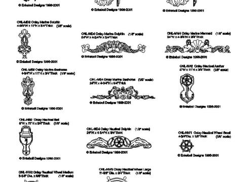  国外整木整装cad图库 