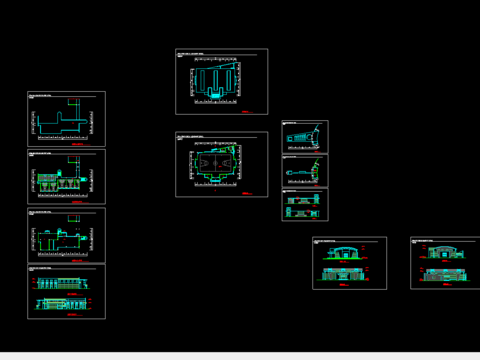  生活服务建筑CAD施工图 