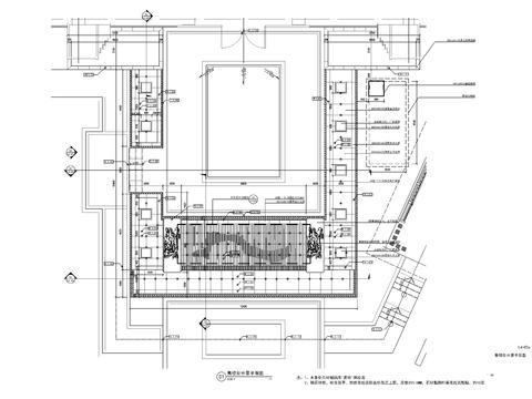  新中式售楼处水景 节点大样图 