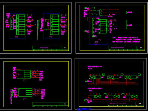  智能家居控制系统cad图库 