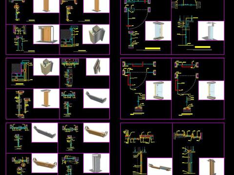  2022室内常用节点大样CAD图库 
