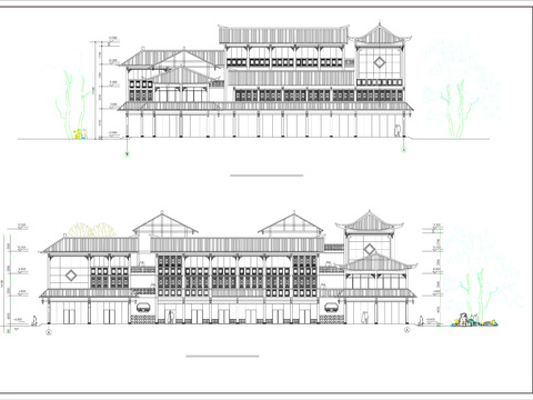  客棧CAD施工圖 
