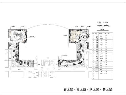  园林景观绿化CAD施工图 