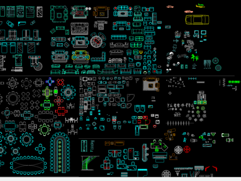  常用室内cad图库 