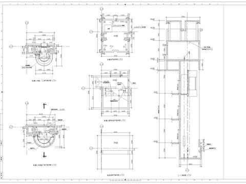  观光电梯以及货梯节点大样 