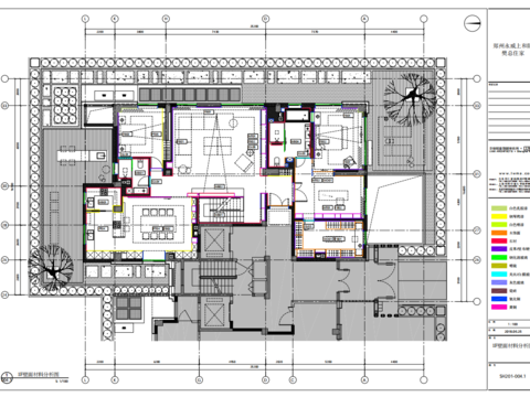  现代四居别墅施工图 