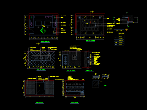  酒吧包房CAD节点大样 