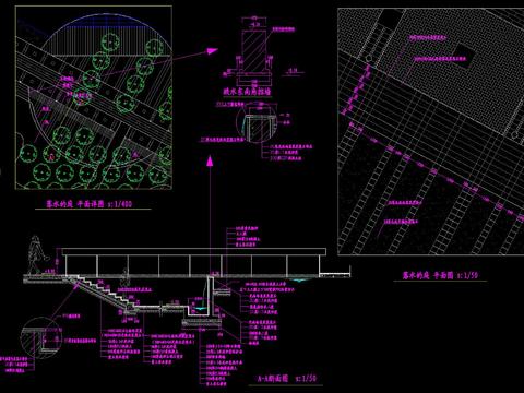  跌水叠泉节点大样 