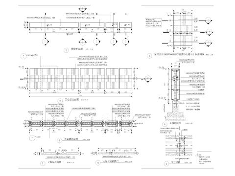  庭院景墙cad大样图 