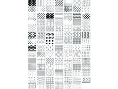  铺装素材CAD图库 