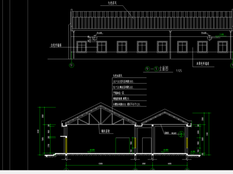  某中学食堂cad施工图 