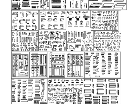  门套线踢脚线CAD图库 