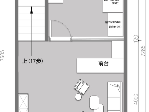  宠物店cad平面图 
