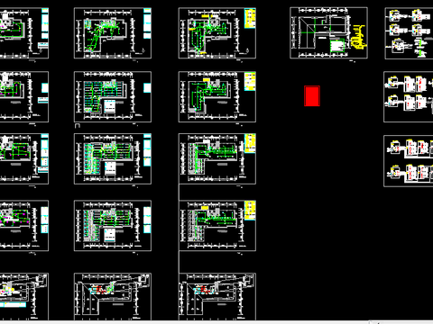  办公楼电气CAD施工图 