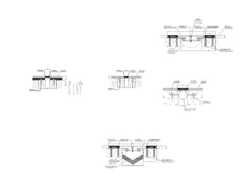  地坪变形缝cad大样图 