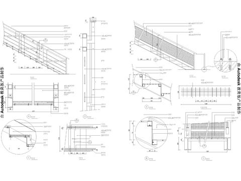  旋转楼梯cad大样图 